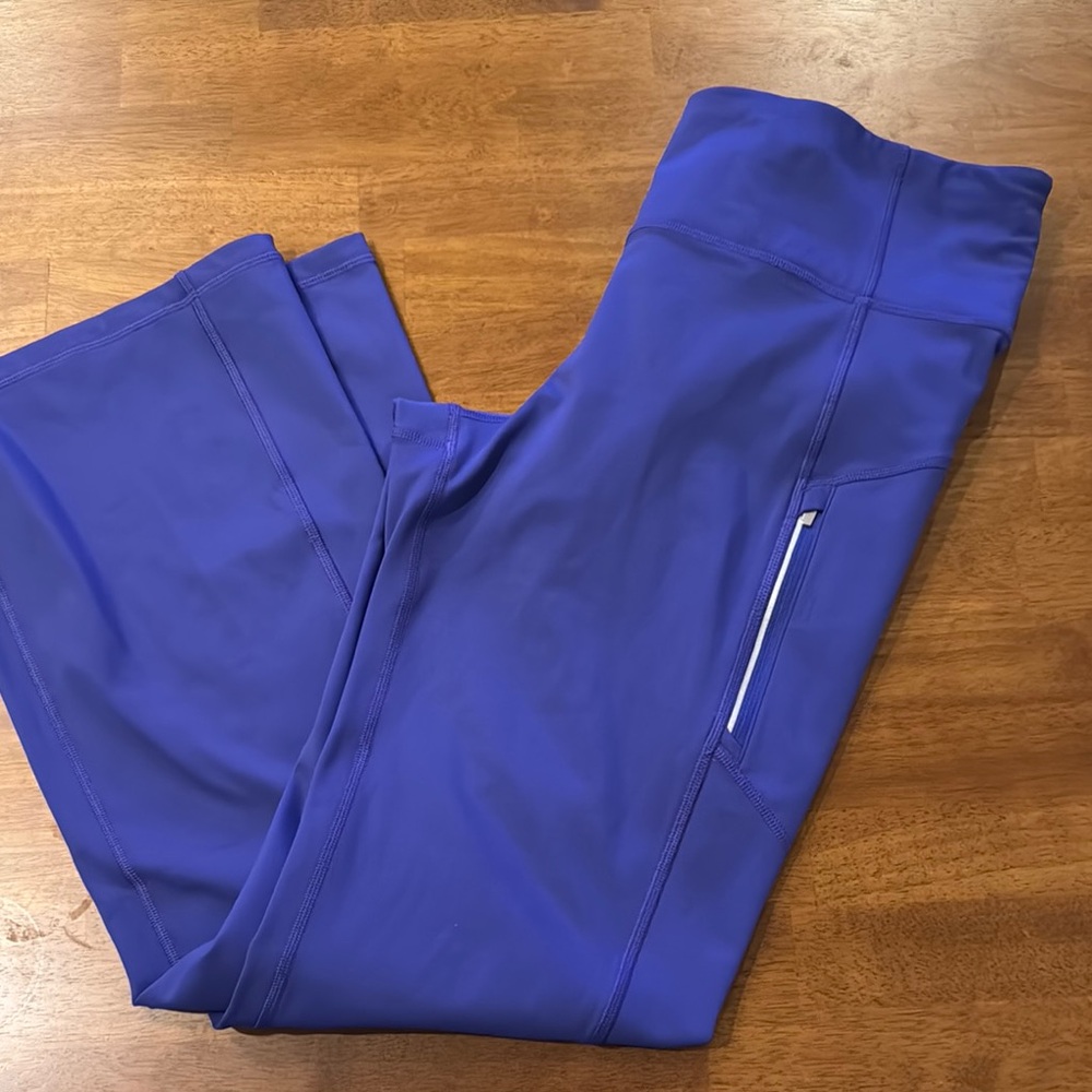 Athleta purple Pants with Reflective Stripe